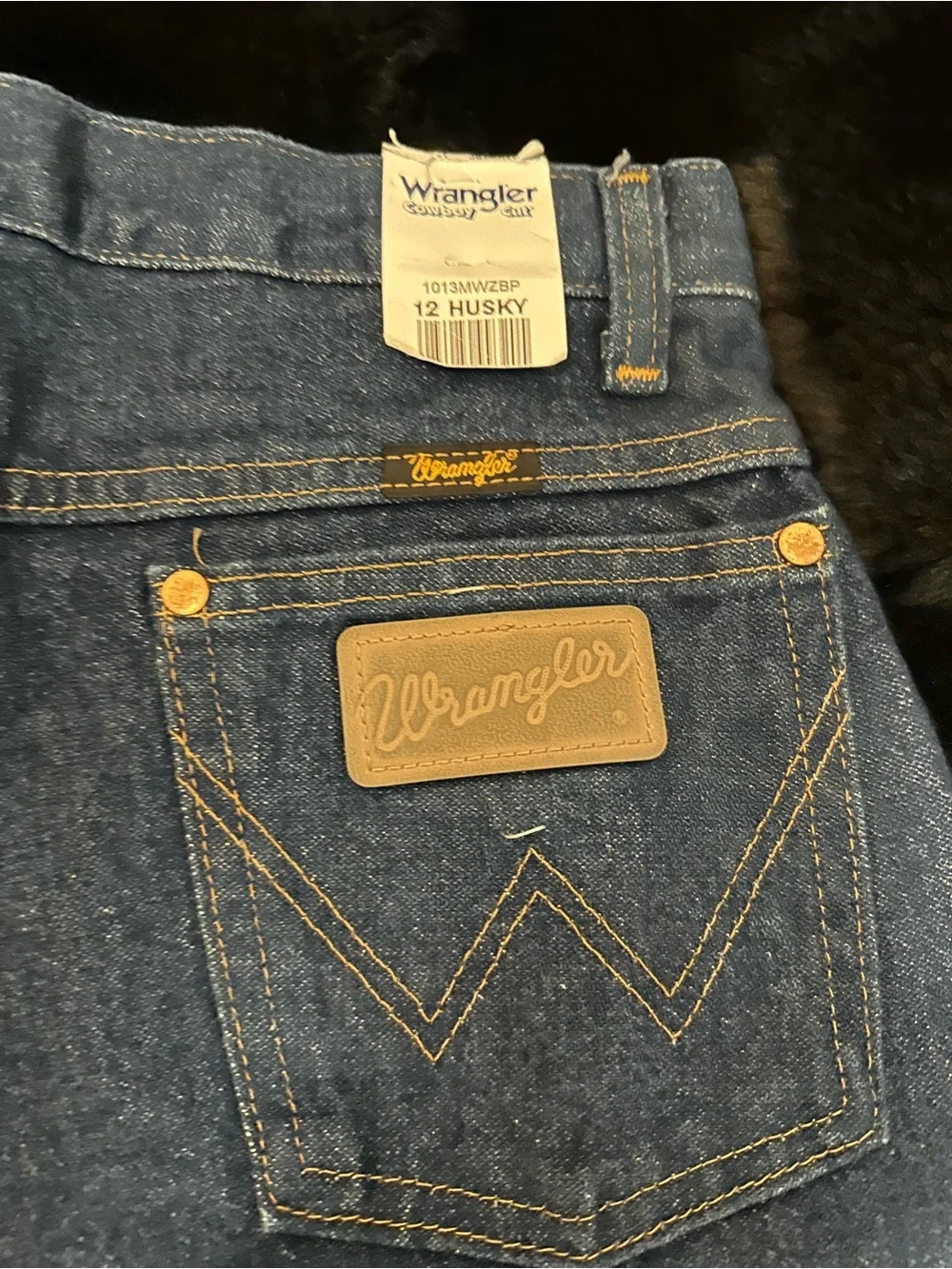 NEW Wrangler Boy's Cowboy Cut Original Fit Jeans 12 HUSKY
